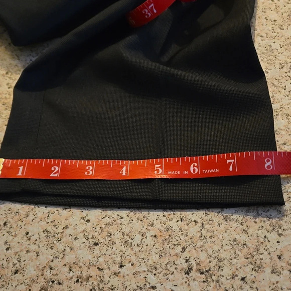 Savane Flat Front Straight Leg Black Dress Pants Men's Washable size 32X30 - Picture 13 of 13